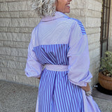 Lavender Stripe Maxi