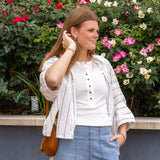 Seaside Cotton Stripe Shirt