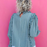 Green Stripe Top