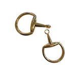 Snaffle Bit Scarf Buckle-Gold