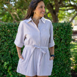 Stripe Oxford Romper