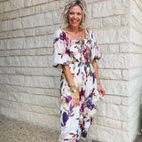 Ivory Multi Midi with Floral