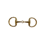 Snaffle Bit Scarf Buckle-Gold