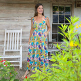 Paralia Nights Smocked Midi Dress
