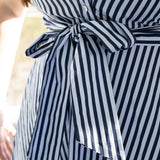 Navy Stripe Shirtdress