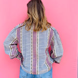 Blue Jean Stripe Top