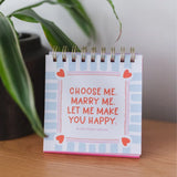 52 Weeks of Rom Com Quotes Desk Flip Calendar