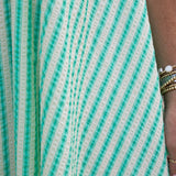 Seersucker Stripe Scoop Maxi Dress