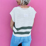 Olive Stripe Sweater