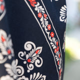 Black Medallion Long Sleeve Top