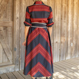 Maroon/Black Maxi Dress