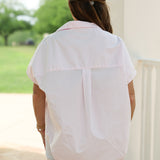 Linen Short Sleeve (Baby Pink)