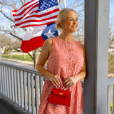 Red Gingham Skirt Set