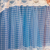 Blue Plaid Maxi Skirt