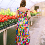 Watercolor Floral Maxi Dress