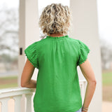 Spring Green Tie Top