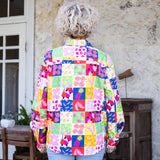 Fruit Quilt Poplin Top