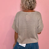 Grey / Silver Knit Sweater