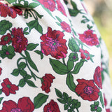 Maroon Floral Midi Dress