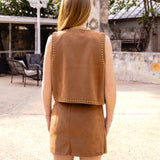 Studded Brown Vest