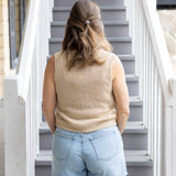 Knit Vest-Sand