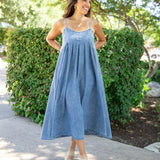 Denim Maxi Dress