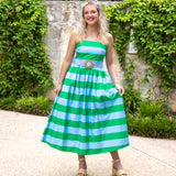 Summertime Stripes Midi Dress