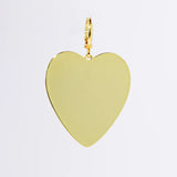 Big Gold Heart Charm