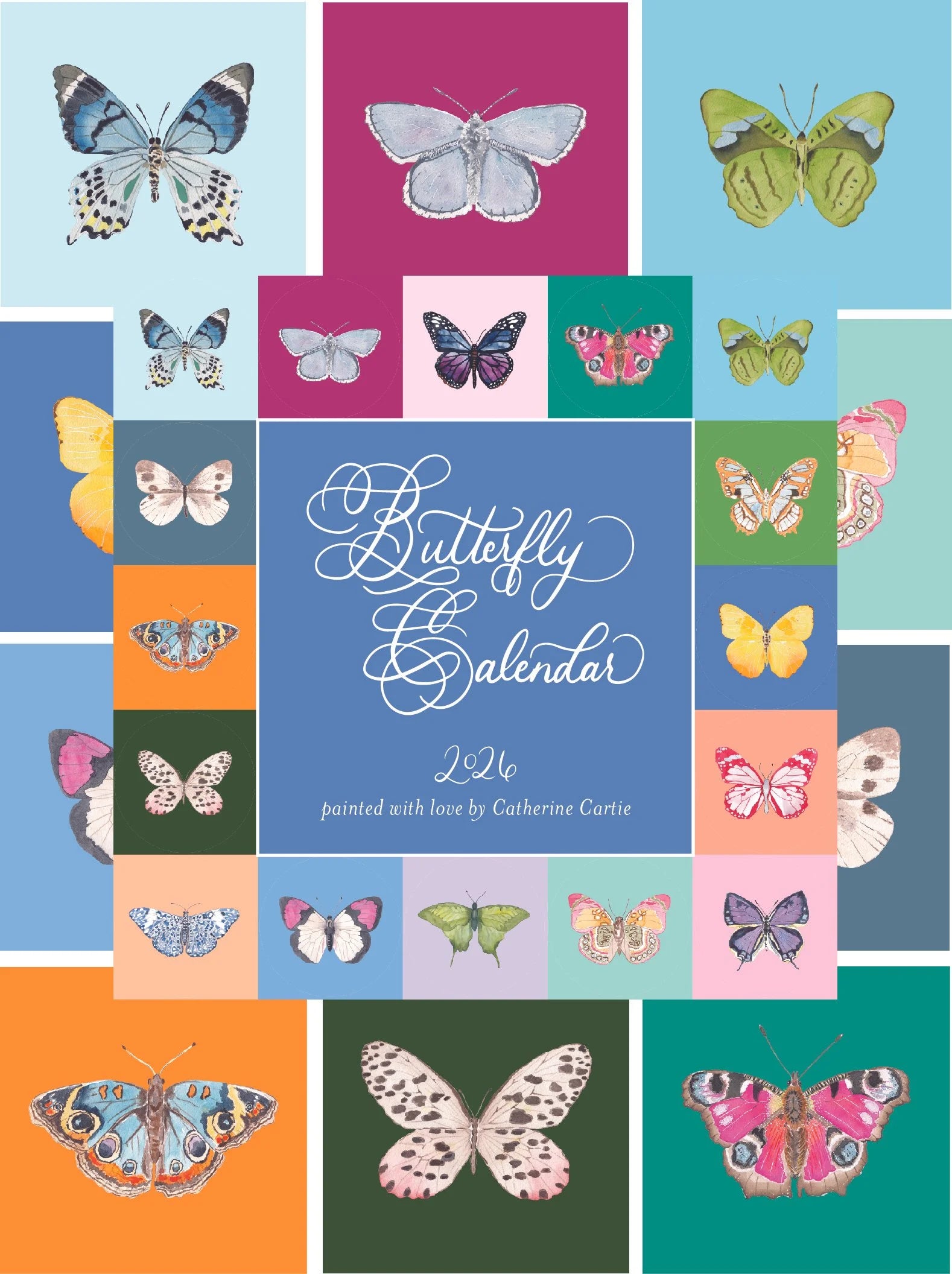 Colorfly Calendars Butterflies Calendar w/Easel – Hey Love