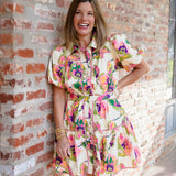Petal Pop Mini Dress