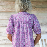 Purple Floral Top
