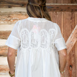 White Detailed Top