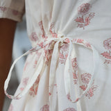 Ivory Printed Midi Dress