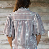 Horse Gingham Top