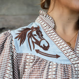 Horse Gingham Top