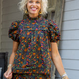 Winter Garden Short Sleeve Top