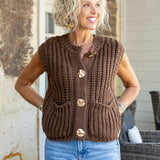 Chloe Mocha Sweater Vest