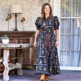 Black Floral Maxi Dress