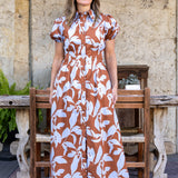 Rosey Haze Shirt Dress