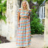 Sunset Plaid Set