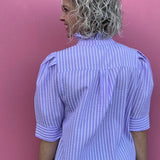 Lavender Seersucker Top