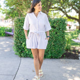 Stripe Oxford Romper