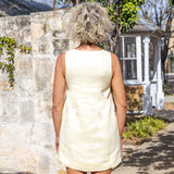 Yellow Linen Mini Dress