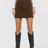 Quinn Skirt Brown Leopard