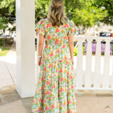 Marigold Floral Maxi Dress