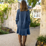 Steel Blue Mini Dress