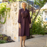 Midnight Plum Mini Dress