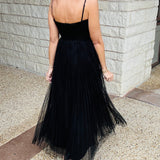 Black Tulle Maxi w/bows