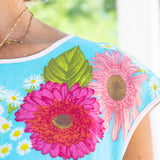 Wildflower Top Aqua