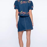 Coco Denim Embroidery Top
